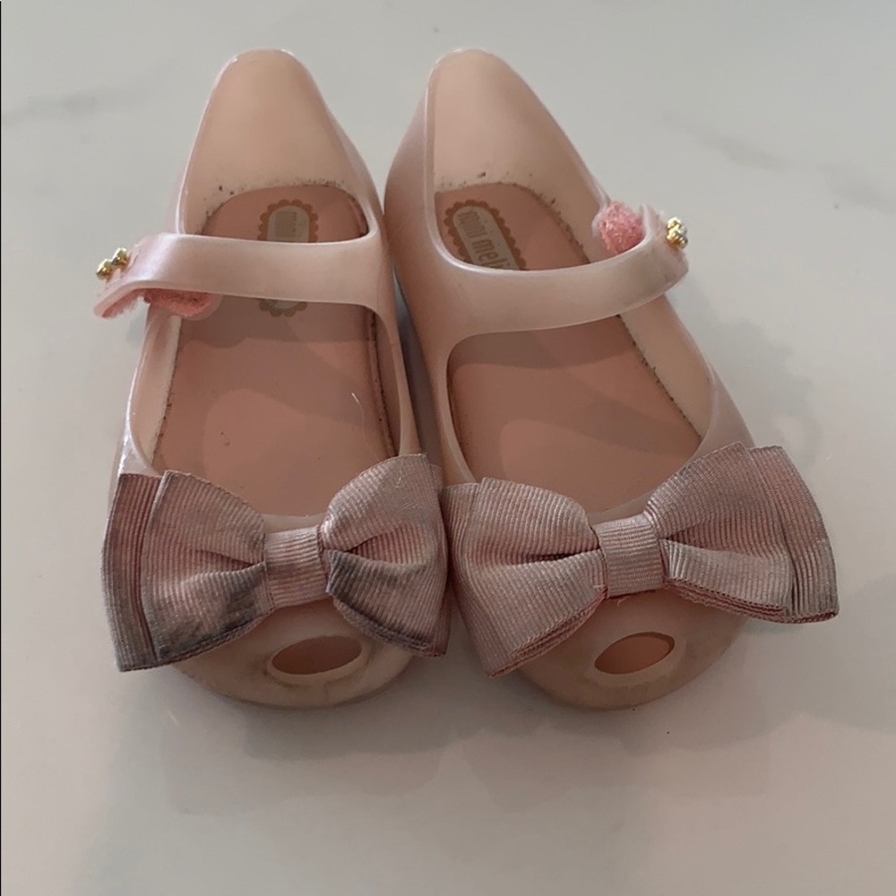 Toddler Girl Mini Melissa Mary Janes with Bow